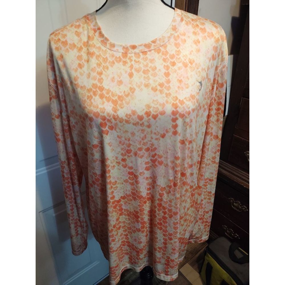 Reel‎ Legends REEL-Tec Outdoor Active Wear Shirt Peach Women's Size Large